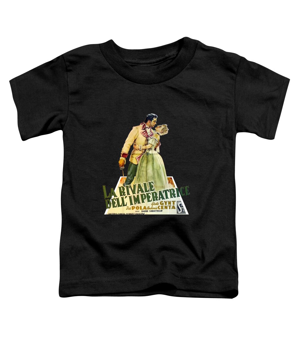 Rival Toddler T-Shirt featuring the mixed media ''The Rival of the Empress,'' 1951 - 3d movie poster by Movie World Posters