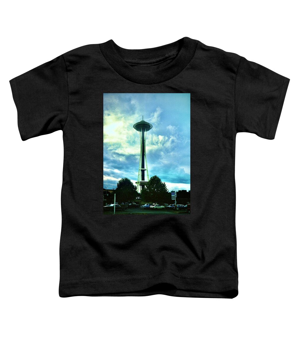  Toddler T-Shirt featuring the photograph The Seattle Space Needle by Gordon James