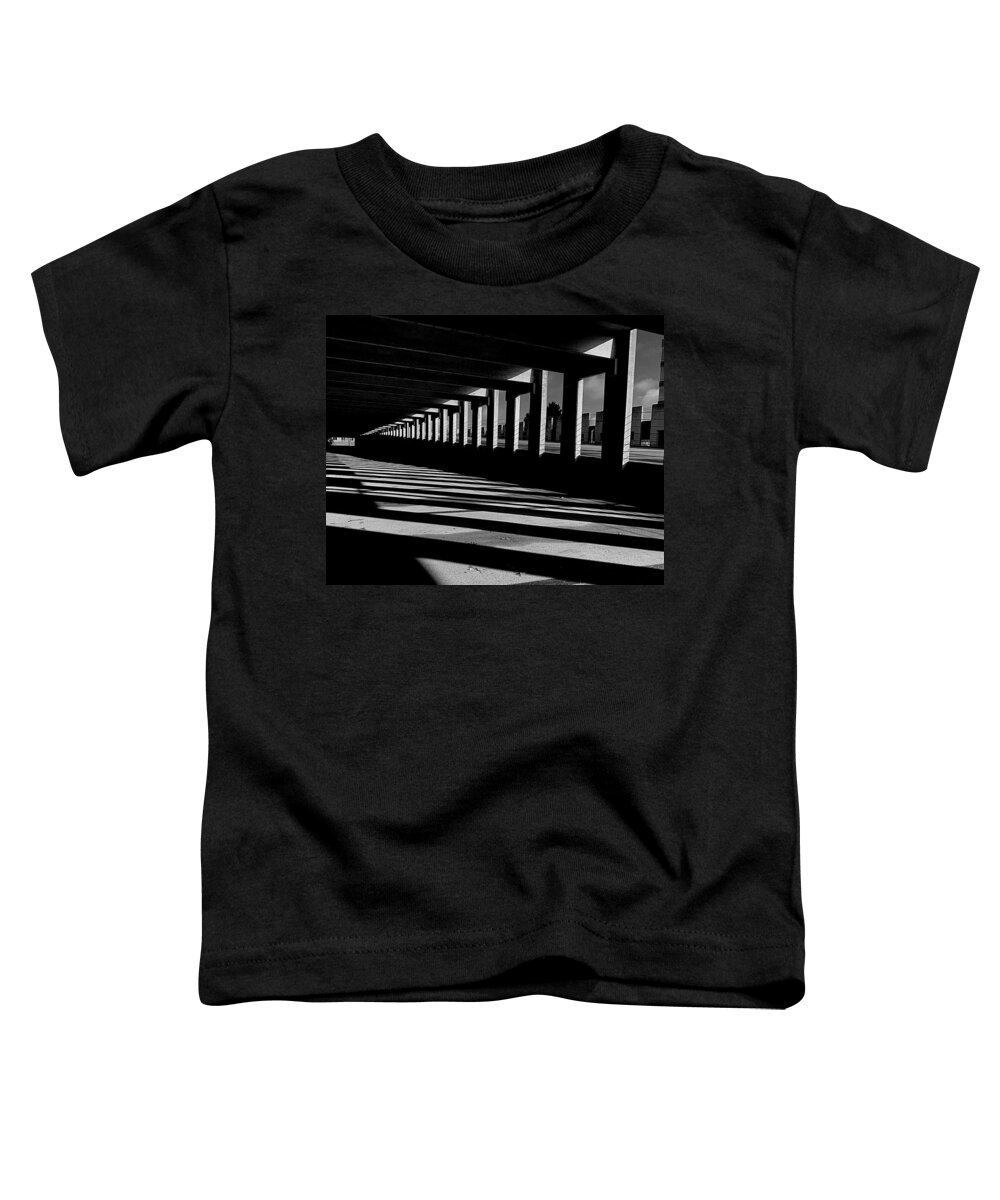 Parking Toddler T-Shirt featuring the photograph The Skeleton BW by Lee Darnell