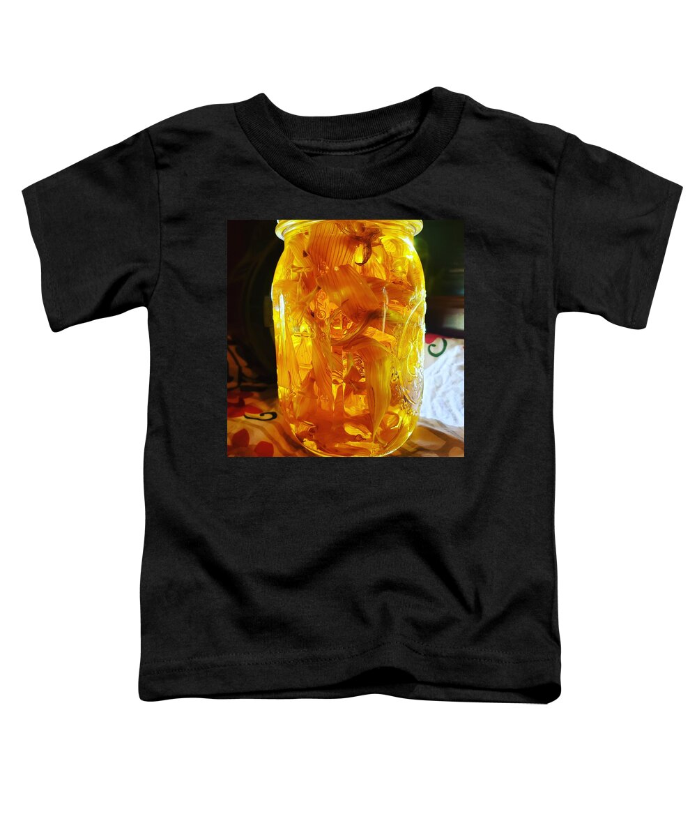 Tiger Lily Toddler T-Shirt featuring the photograph Tiger Lily Moonshine by Vicki Noble