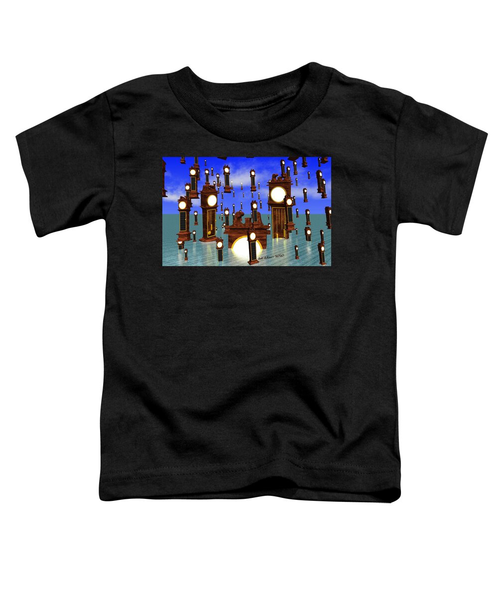 Digital Surreal Surrealism Toddler T-Shirt featuring the digital art Time and Again by Bob Shimer
