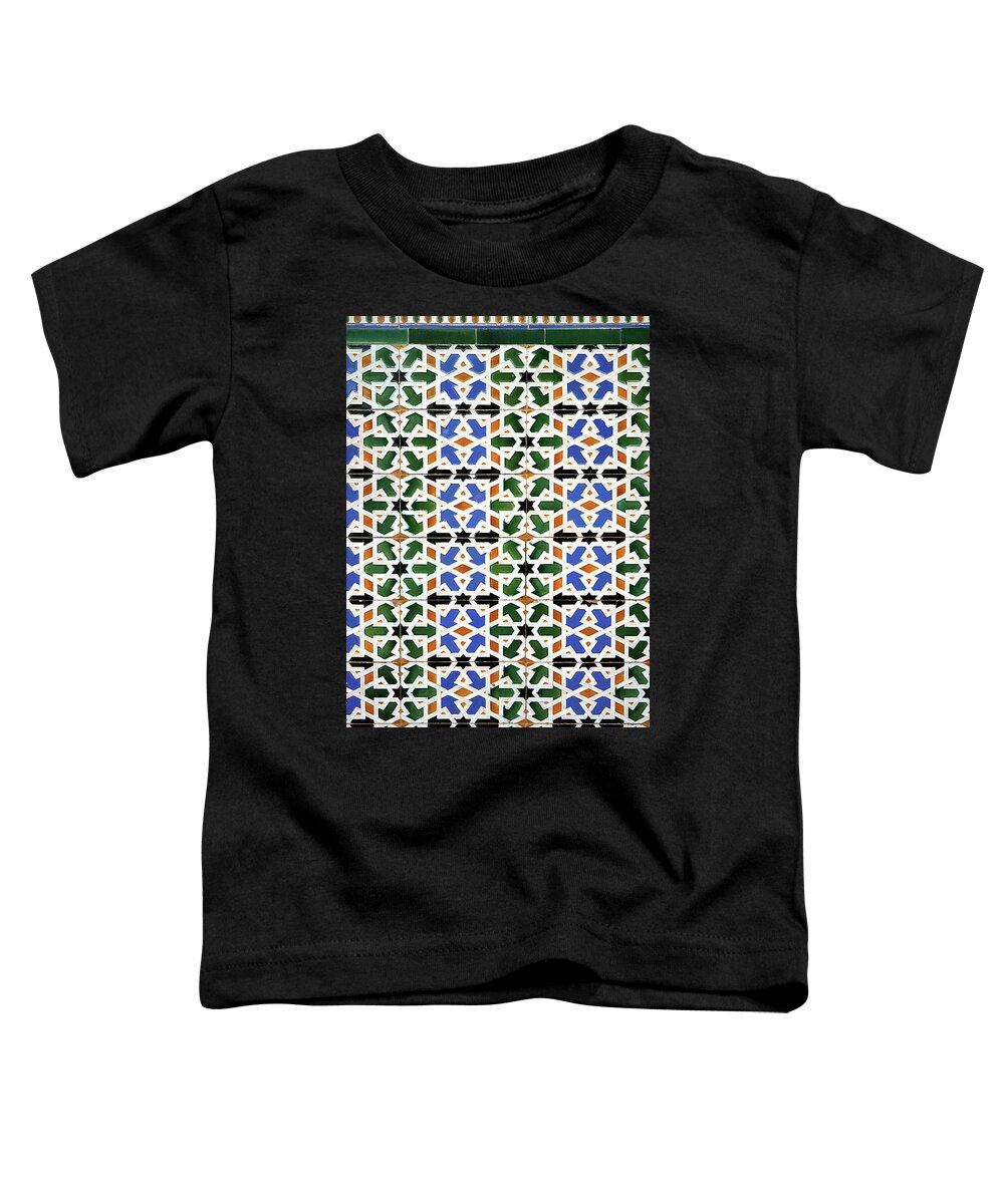 Richard Reeve Toddler T-Shirt featuring the photograph Toledo Rail Station Tiles 01 by Richard Reeve