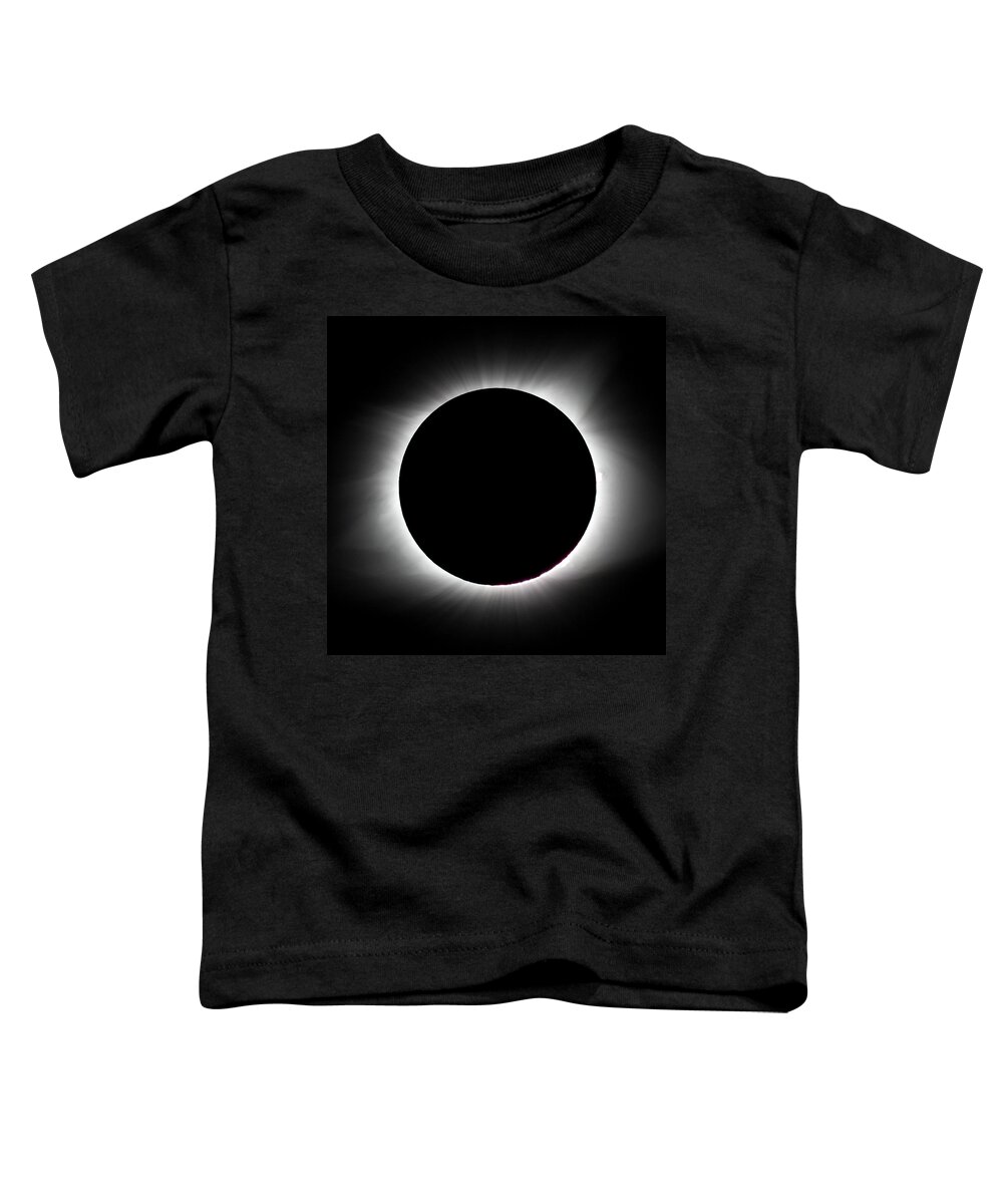 Solar Eclipse Toddler T-Shirt featuring the photograph Total Solar Eclipse by David Beechum
