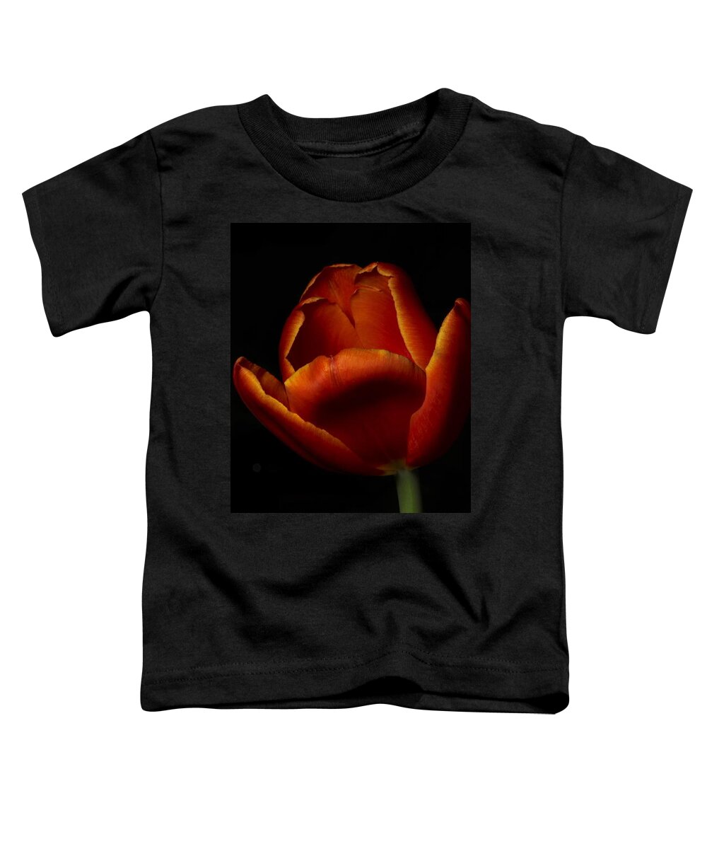 Botanical Toddler T-Shirt featuring the photograph Tulip 8063 by Julie Powell