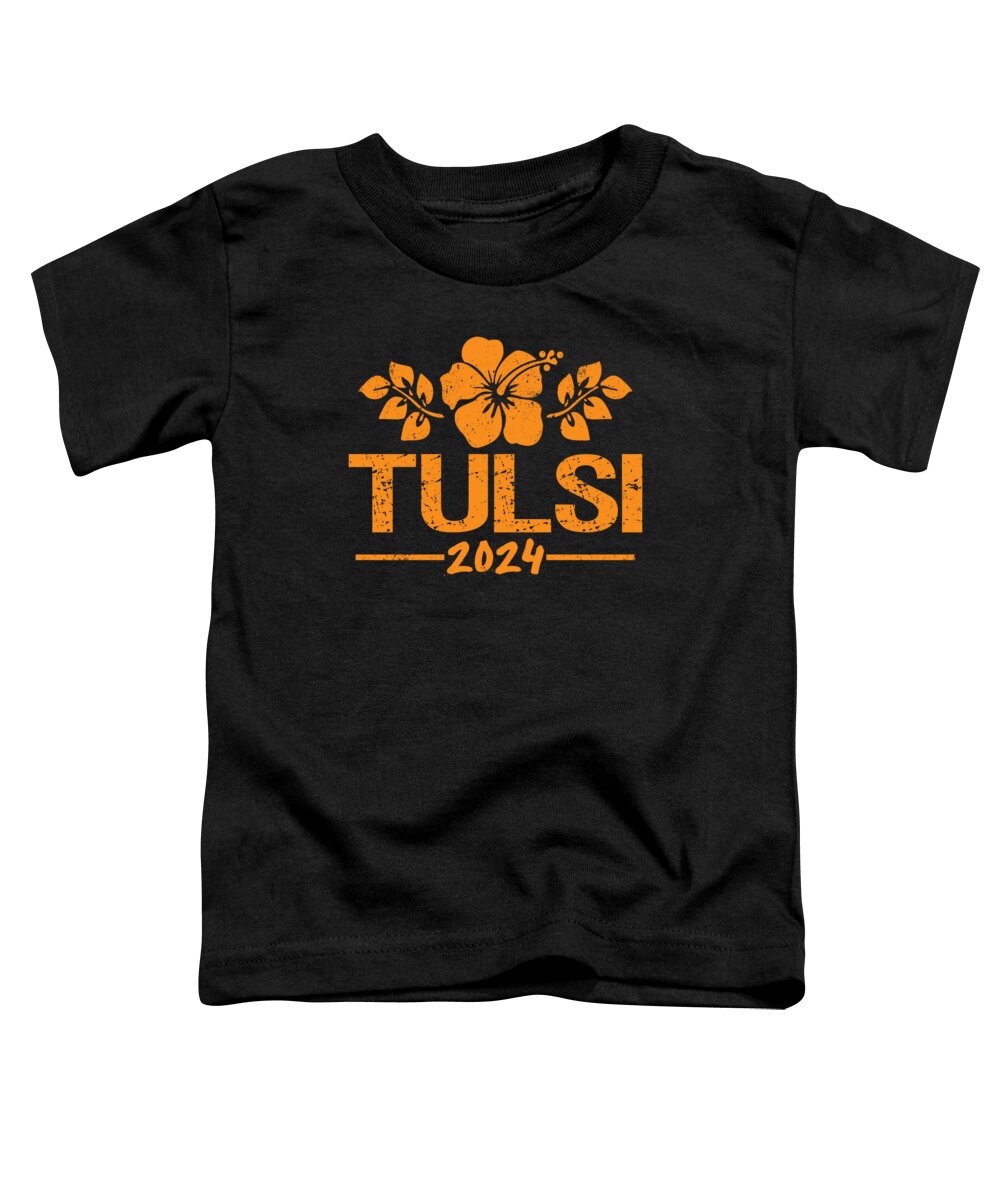 Cool Toddler T-Shirt featuring the digital art Tulsi Gabbard 2024 by Flippin Sweet Gear