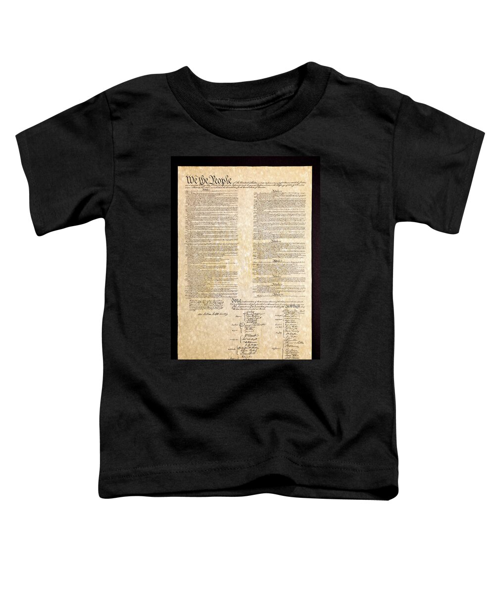 1700s Toddler T-Shirt featuring the photograph US Constitution by Jack R Perry