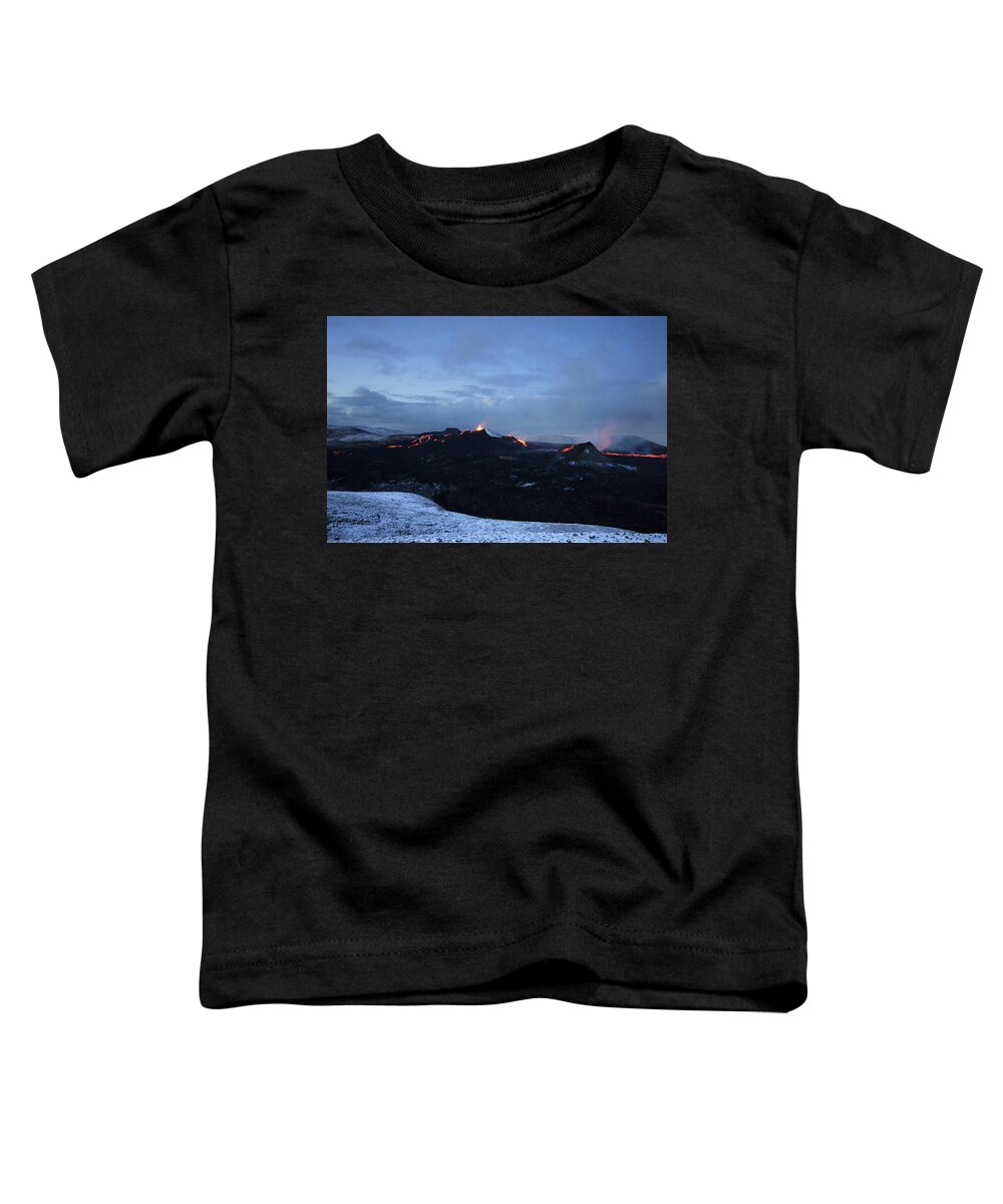 Volcano Toddler T-Shirt featuring the photograph Valley of fire by Christopher Mathews