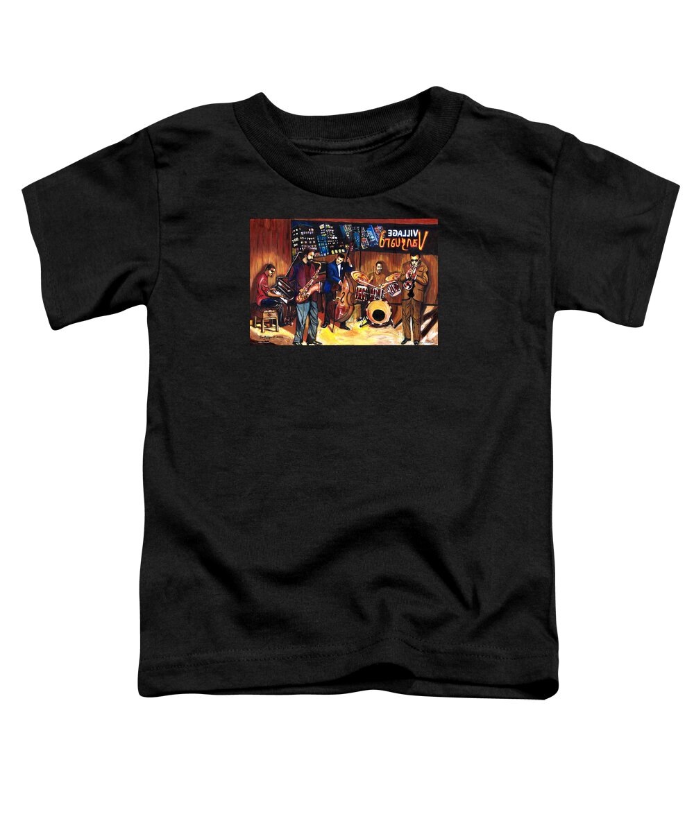 Everett Spruill Toddler T-Shirt featuring the painting Village Vanguard by Everett Spruill