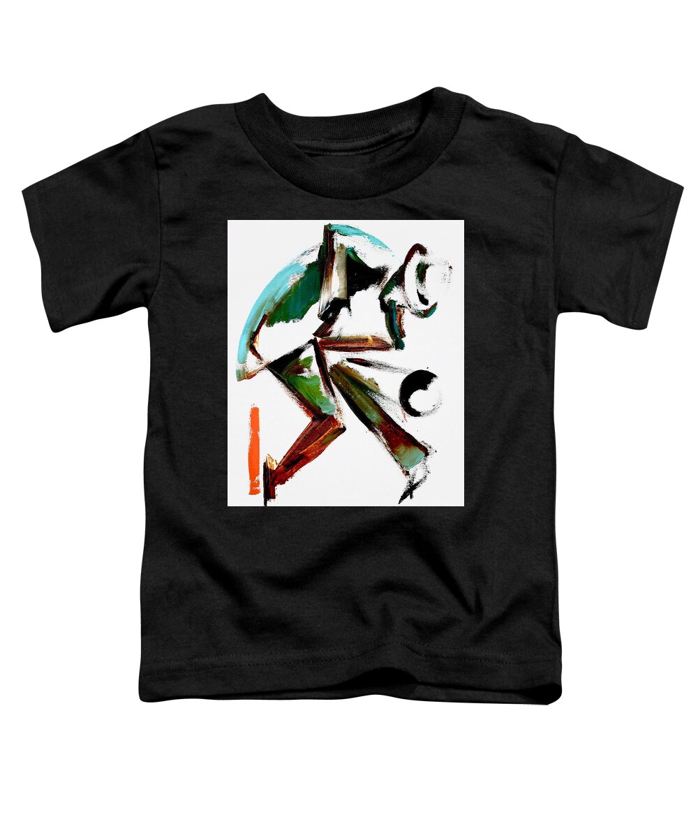 Saxophone Toddler T-Shirt featuring the painting Wail / process one by Martel Chapman