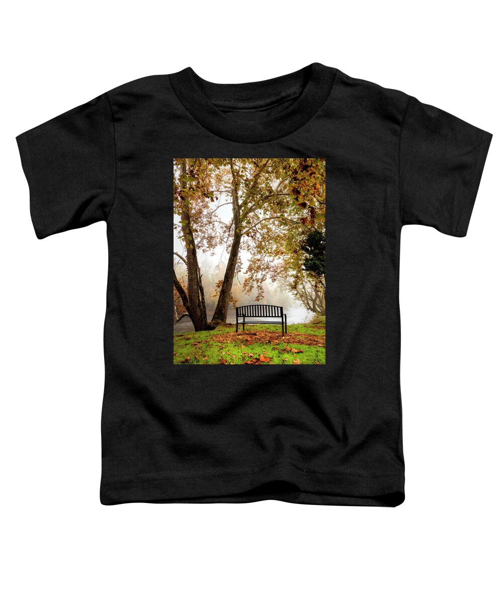 Stream Toddler T-Shirt featuring the photograph Waiting for Love by Debra and Dave Vanderlaan