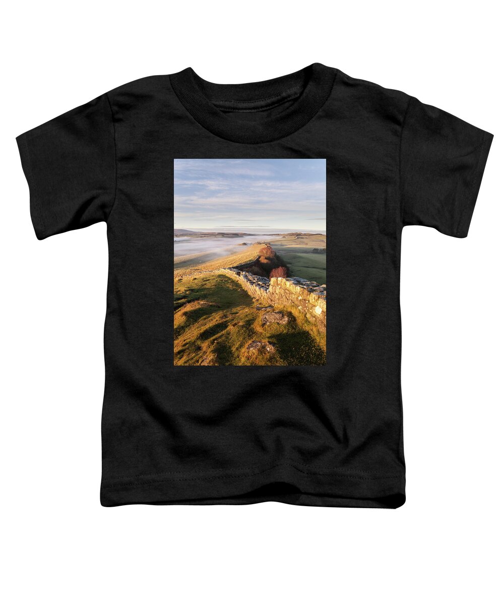 Hadrian's Wall Toddler T-Shirt featuring the photograph Winter Sunrise on Hadrian's Wall by Anita Nicholson