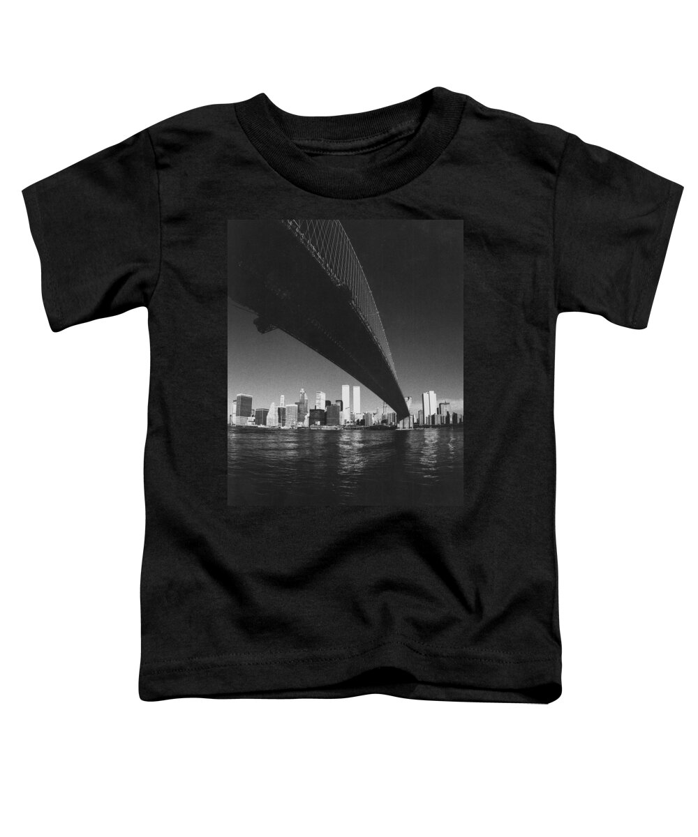 B&w Gallery Toddler T-Shirt featuring the photograph World Trade Center NYC by Steven Huszar