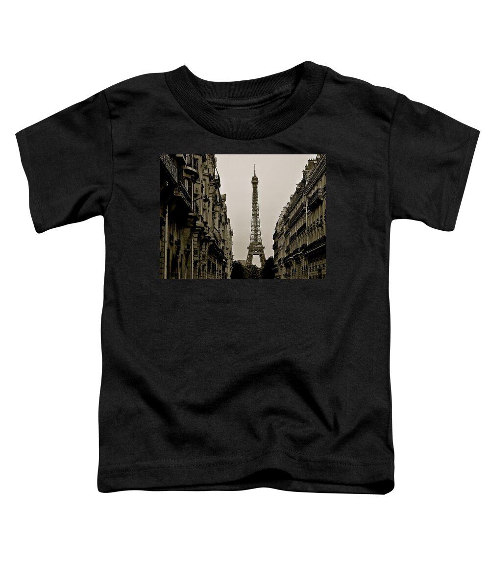 Eiffel Tower Toddler T-Shirt featuring the photograph Yesterday's World by Calvin Boyer