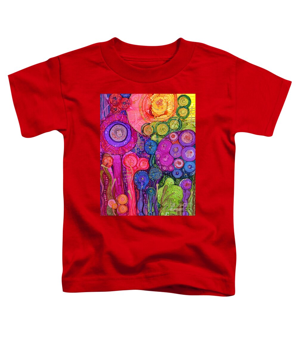 Abstract Toddler T-Shirt featuring the painting I Think Myself Happy by Vicki Baun Barry
