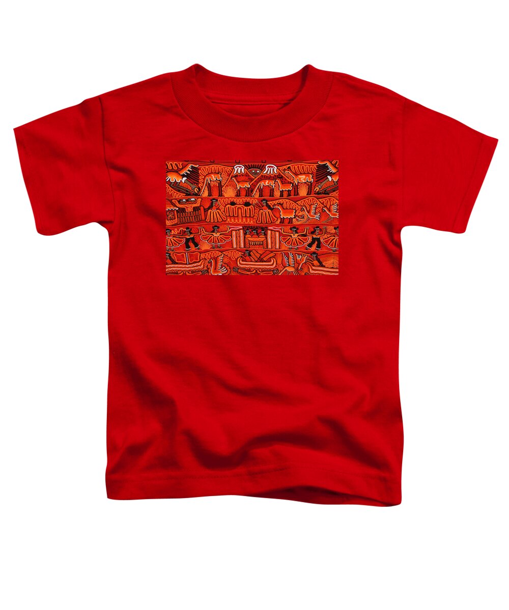 South America Toddler T-Shirt featuring the photograph Peruvian Weaving #1 by Michele Burgess