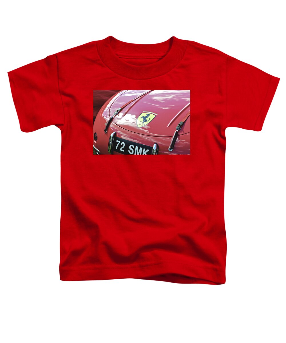 Ferrari Toddler T-Shirt featuring the photograph Ferrari 166MM Vignale Barchetta 1953 #2 by Maj Seda