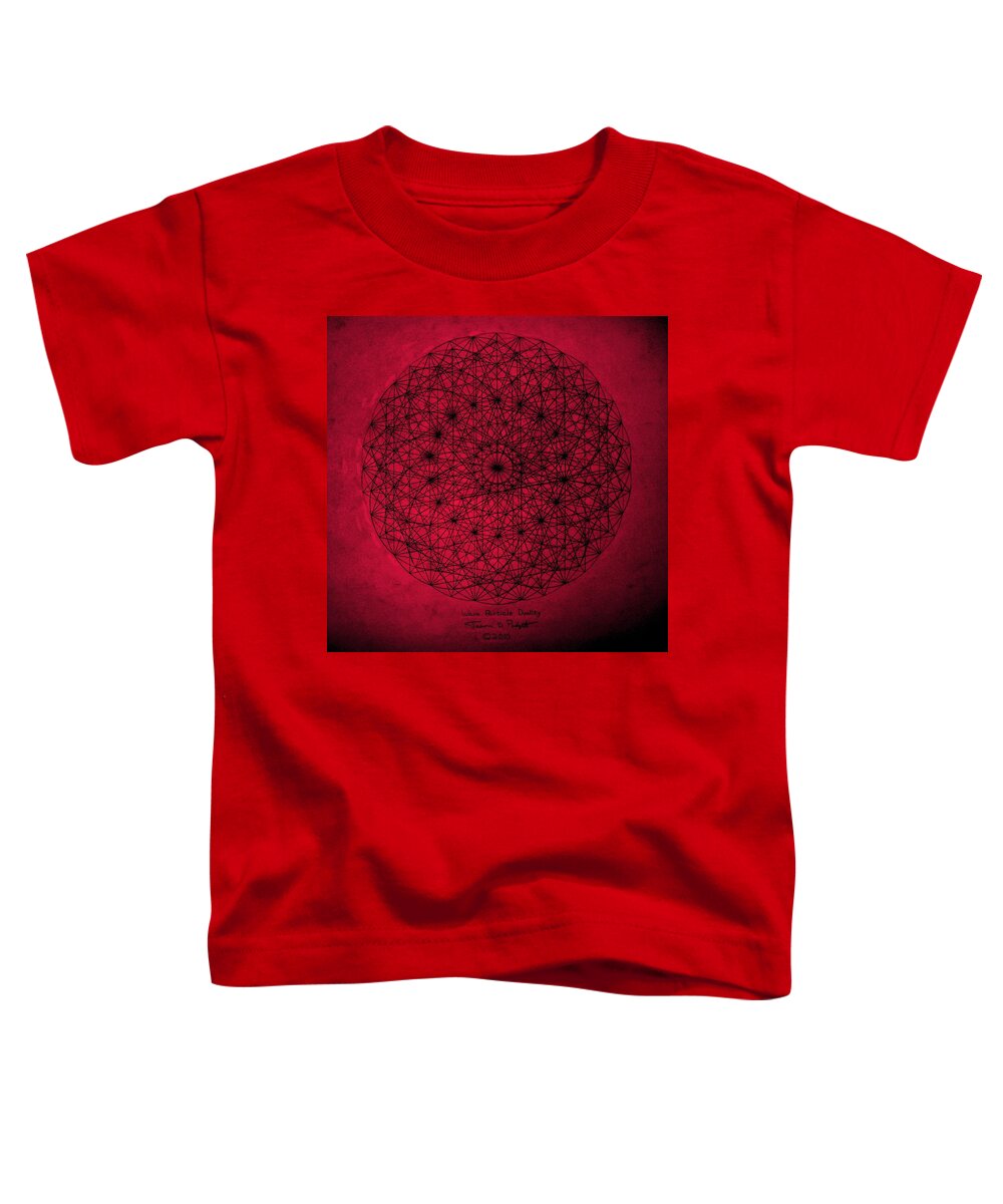 Jason Toddler T-Shirt featuring the drawing Wave Particle Duality #2 by Jason Padgett