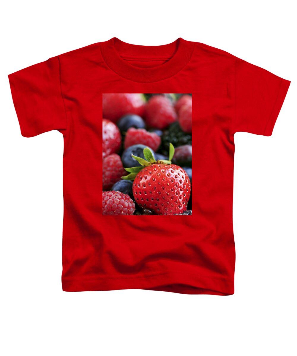 Berry Toddler T-Shirt featuring the photograph Assorted fresh berries 1 by Elena Elisseeva