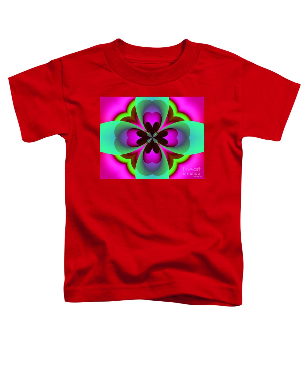 Abstract 169 Toddler T-Shirt featuring the digital art Abstract 169 by Maria Urso