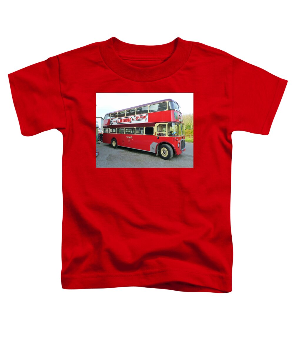 Barton Toddler T-Shirt featuring the photograph Barton AEC Regent V Bus by Gordon James