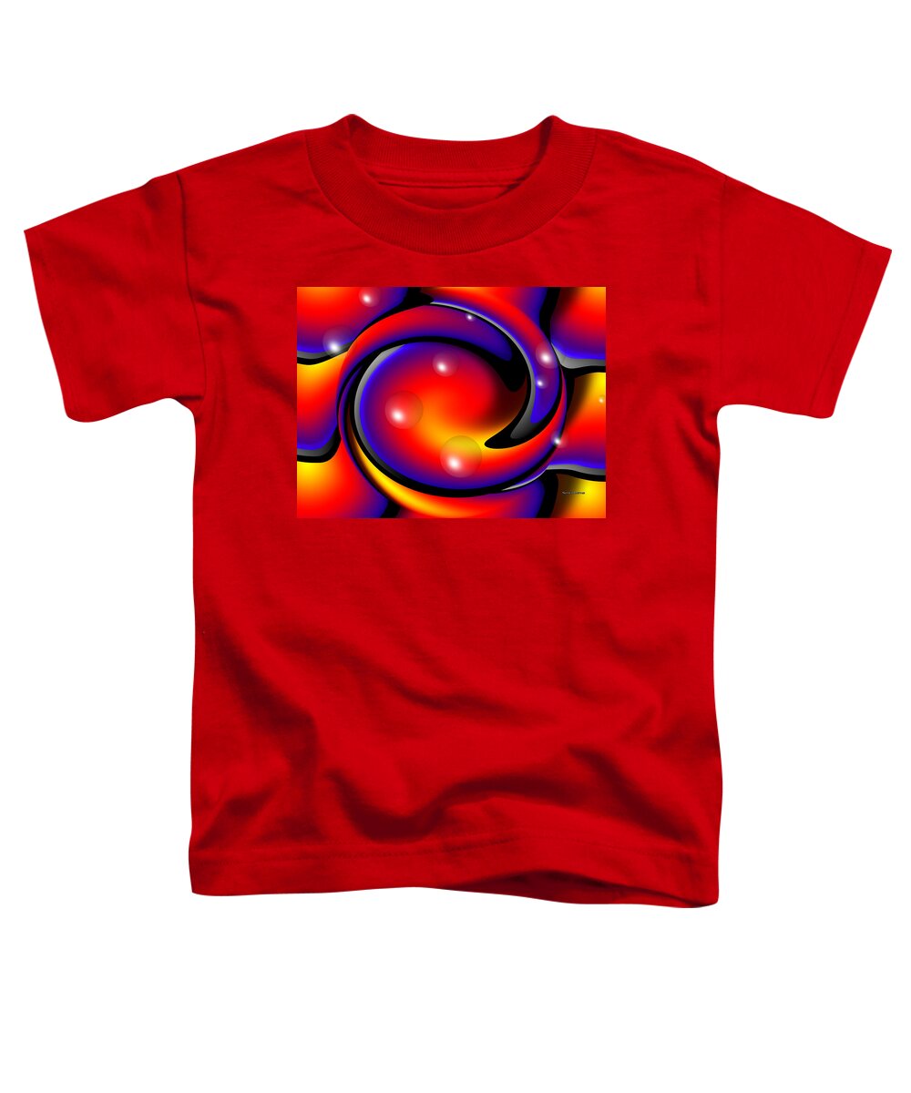 Colorful Toddler T-Shirt featuring the digital art Believe- by Robert Orinski