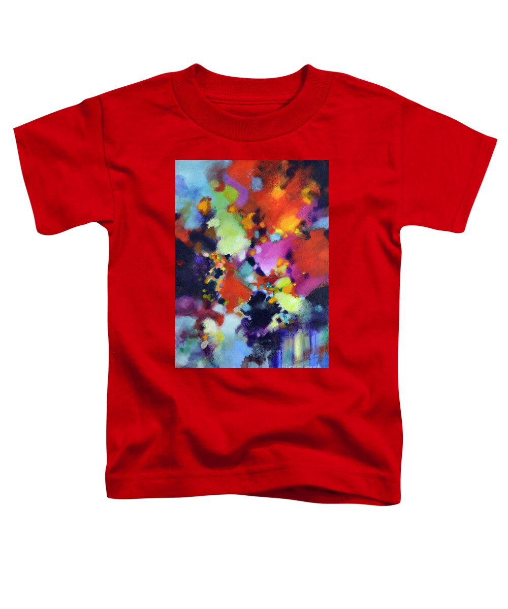 Texture Toddler T-Shirt featuring the painting Exultation by Sally Trace