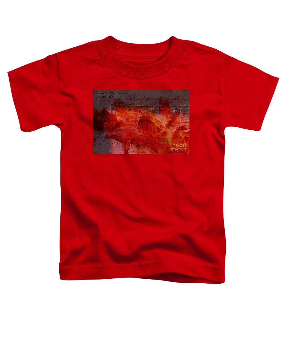 Flower Toddler T-Shirt featuring the digital art Gerberie - 77at2 by Variance Collections