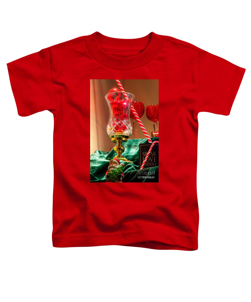 Christmas Toddler T-Shirt featuring the photograph Holiday Display by Sue Karski