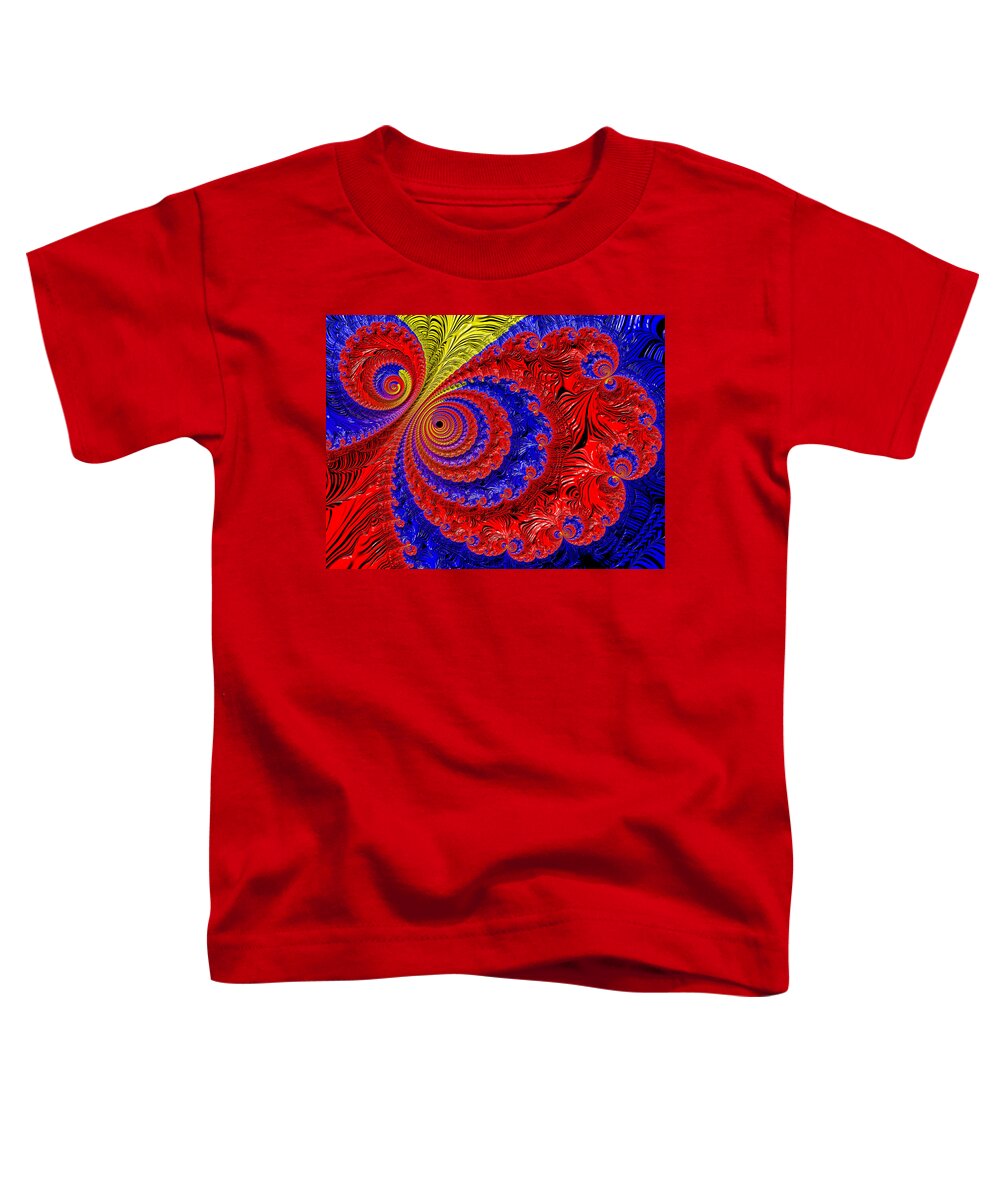 Fractal Toddler T-Shirt featuring the digital art Illusions by HH Photography of Florida