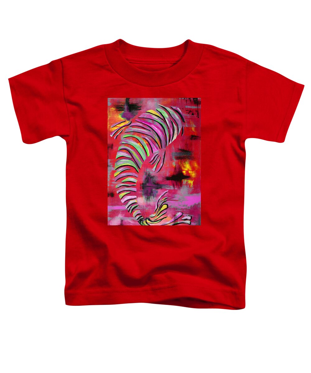 Koi Fish Toddler T-Shirt featuring the painting Jewel of the Orient #3 by Nan Bilden