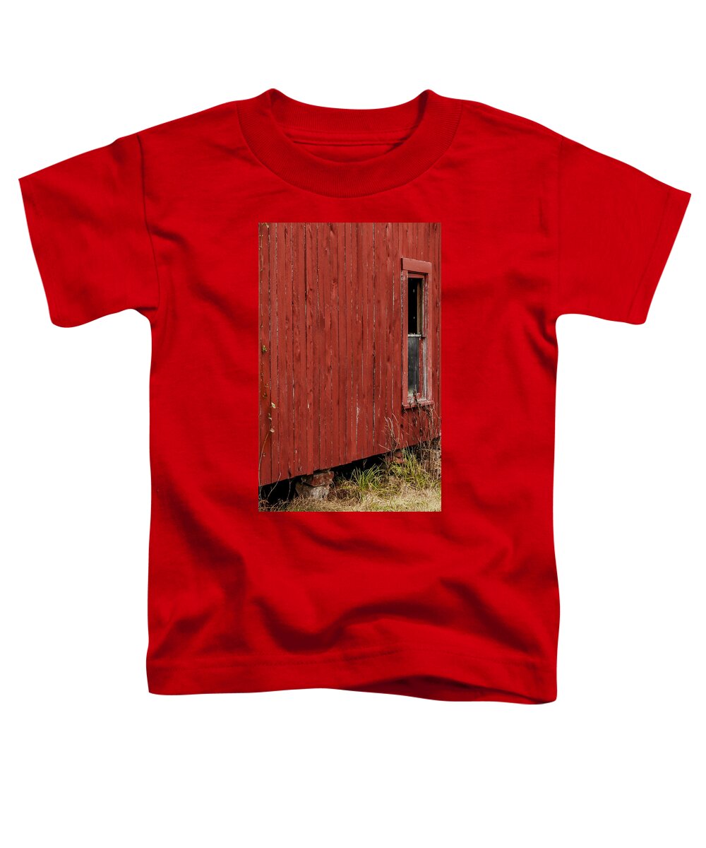 Barn Toddler T-Shirt featuring the photograph Old Barn Window by Debbie Karnes