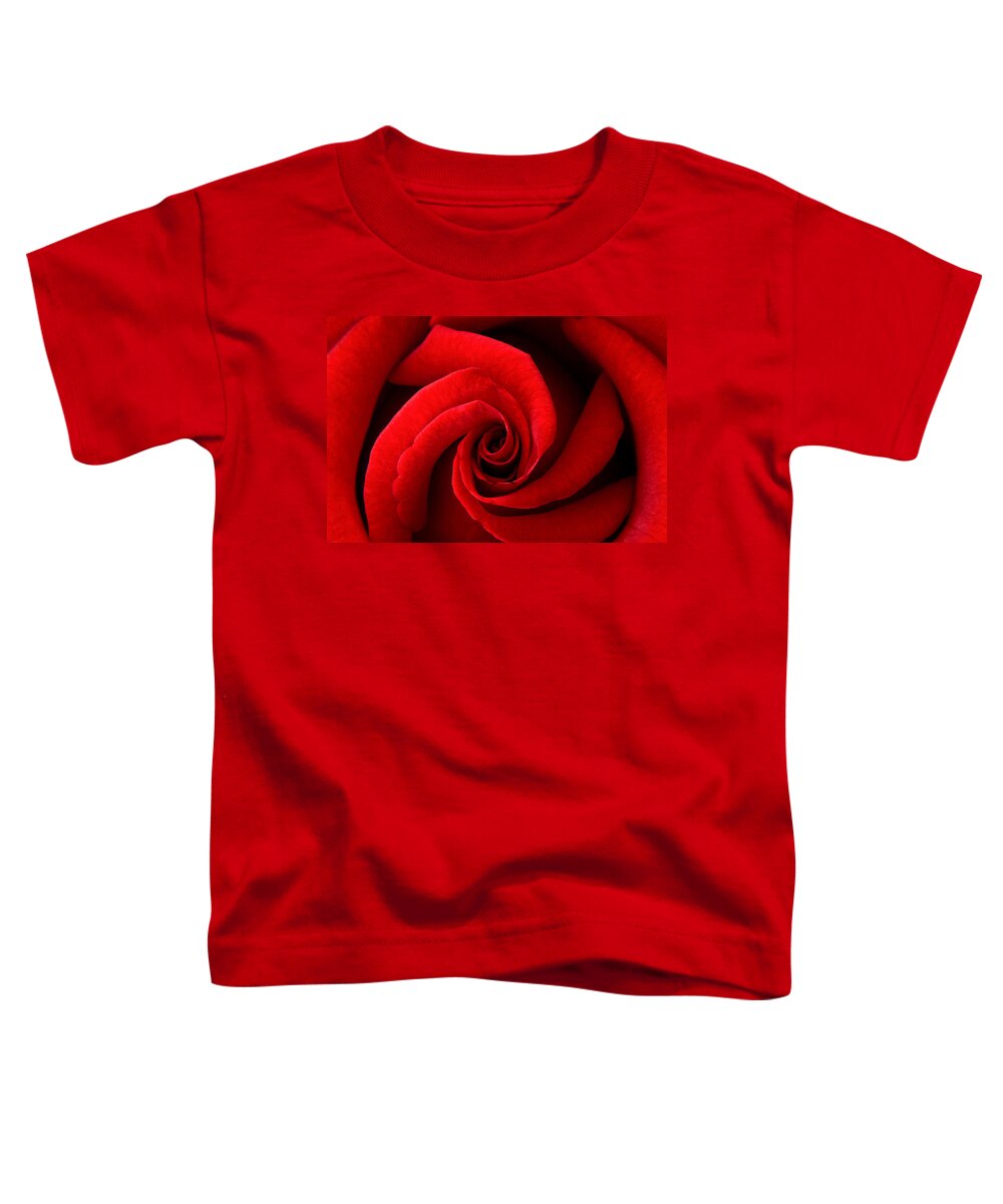 Red Toddler T-Shirt featuring the photograph Perfect Red Rose by Lisa Chorny