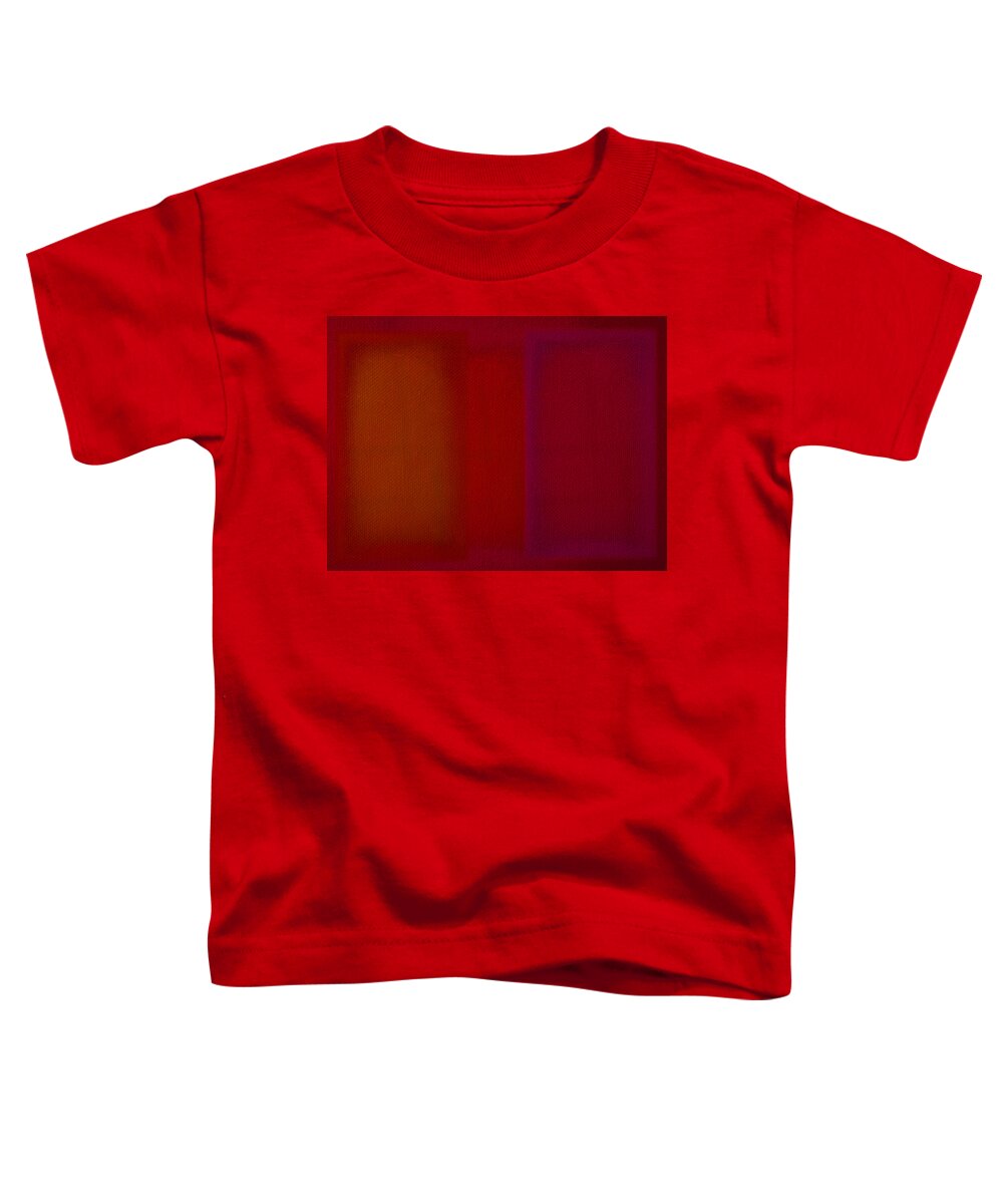 Rothko Toddler T-Shirt featuring the painting Red by Charles Stuart
