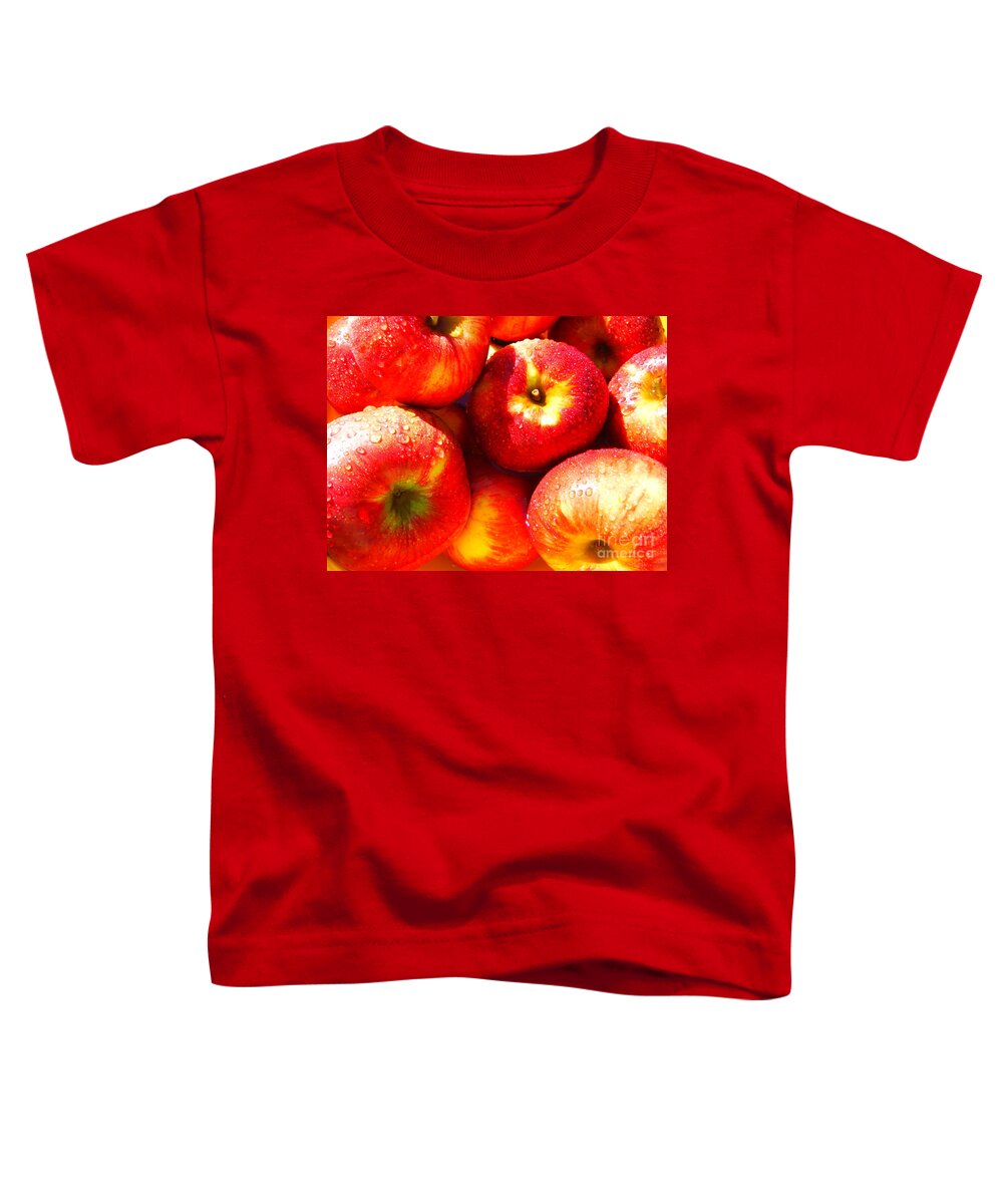 Rich Apple Glow Toddler T-Shirt featuring the photograph Rich Apple Glow by Paddy Shaffer