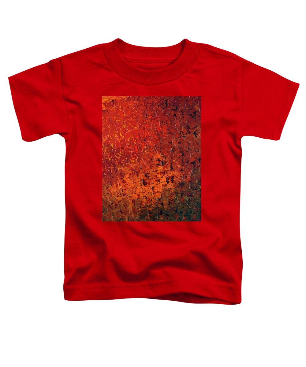 Spicey Toddler T-Shirt featuring the painting Spicey by Linda Bailey