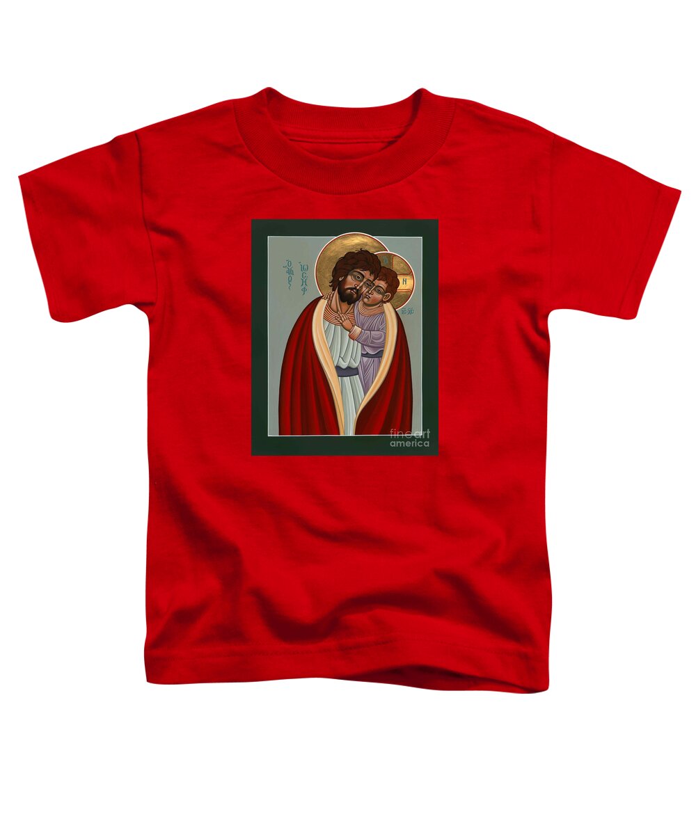 St. Joseph And The Holy Child Toddler T-Shirt featuring the painting St. Joseph and the Holy Child 239 by William Hart McNichols