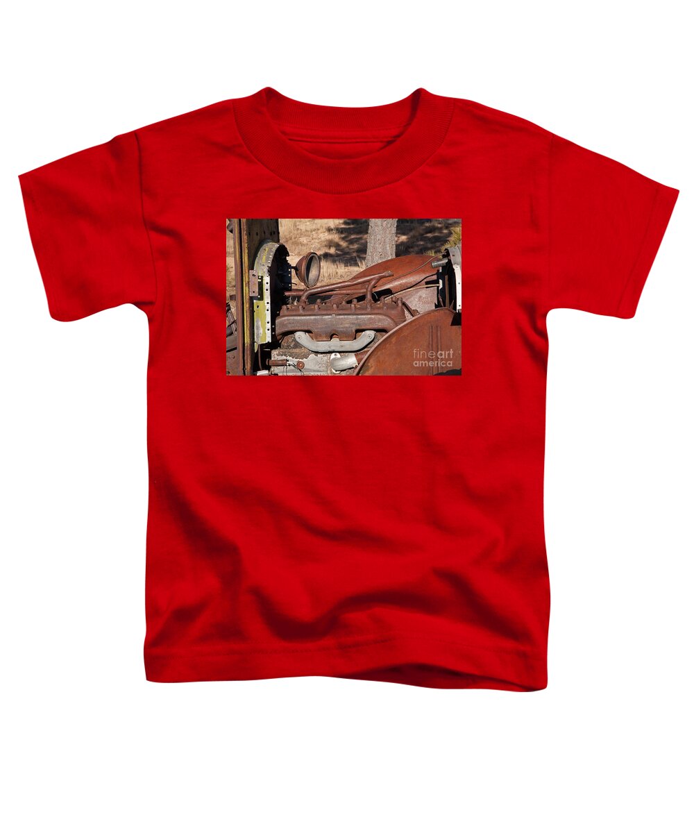 Afternoon Toddler T-Shirt featuring the photograph Truck Engine by Fred Stearns