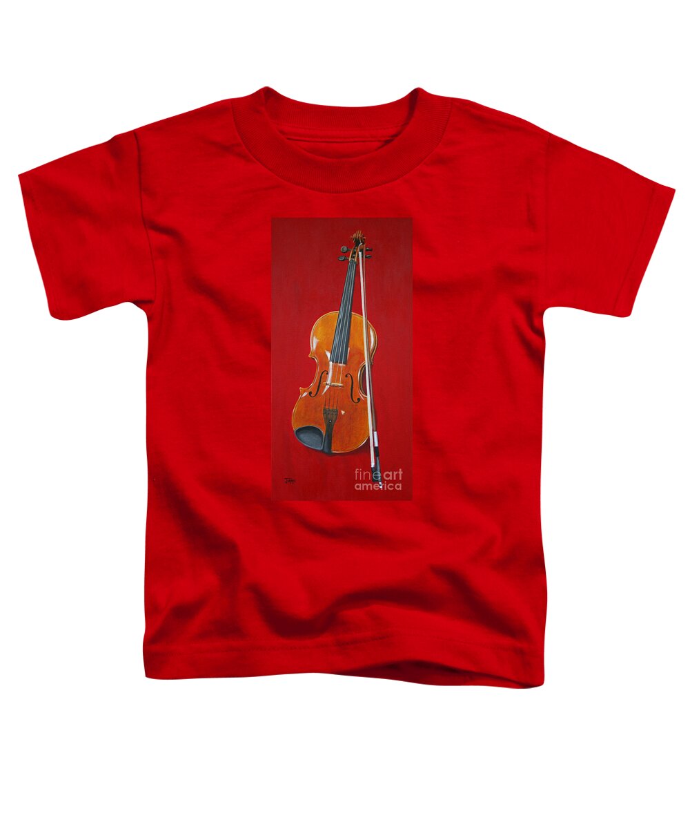 Viola Toddler T-Shirt featuring the painting Viola by Jimmie Bartlett