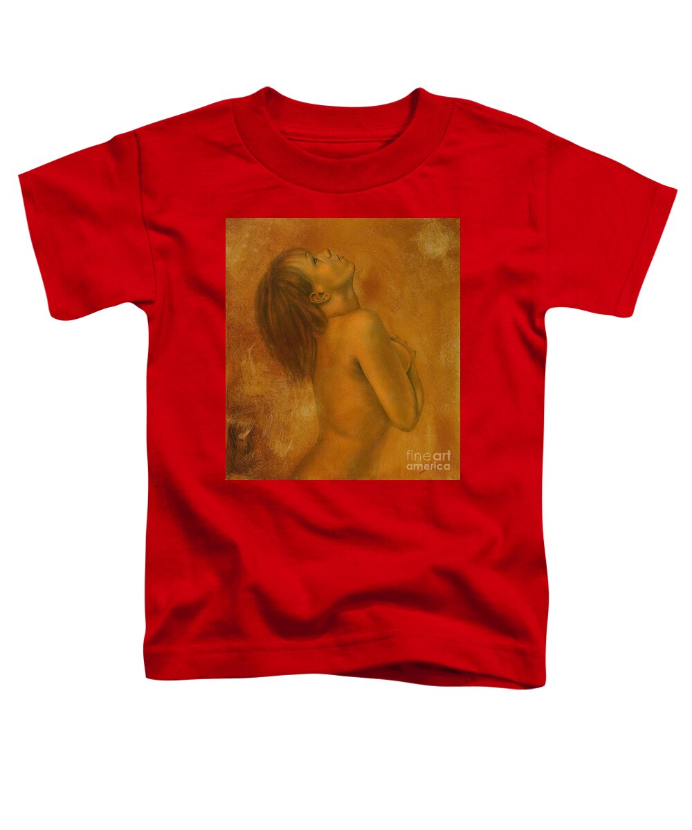 Paintings Toddler T-Shirt featuring the painting When Dawn breaks II by John Silver