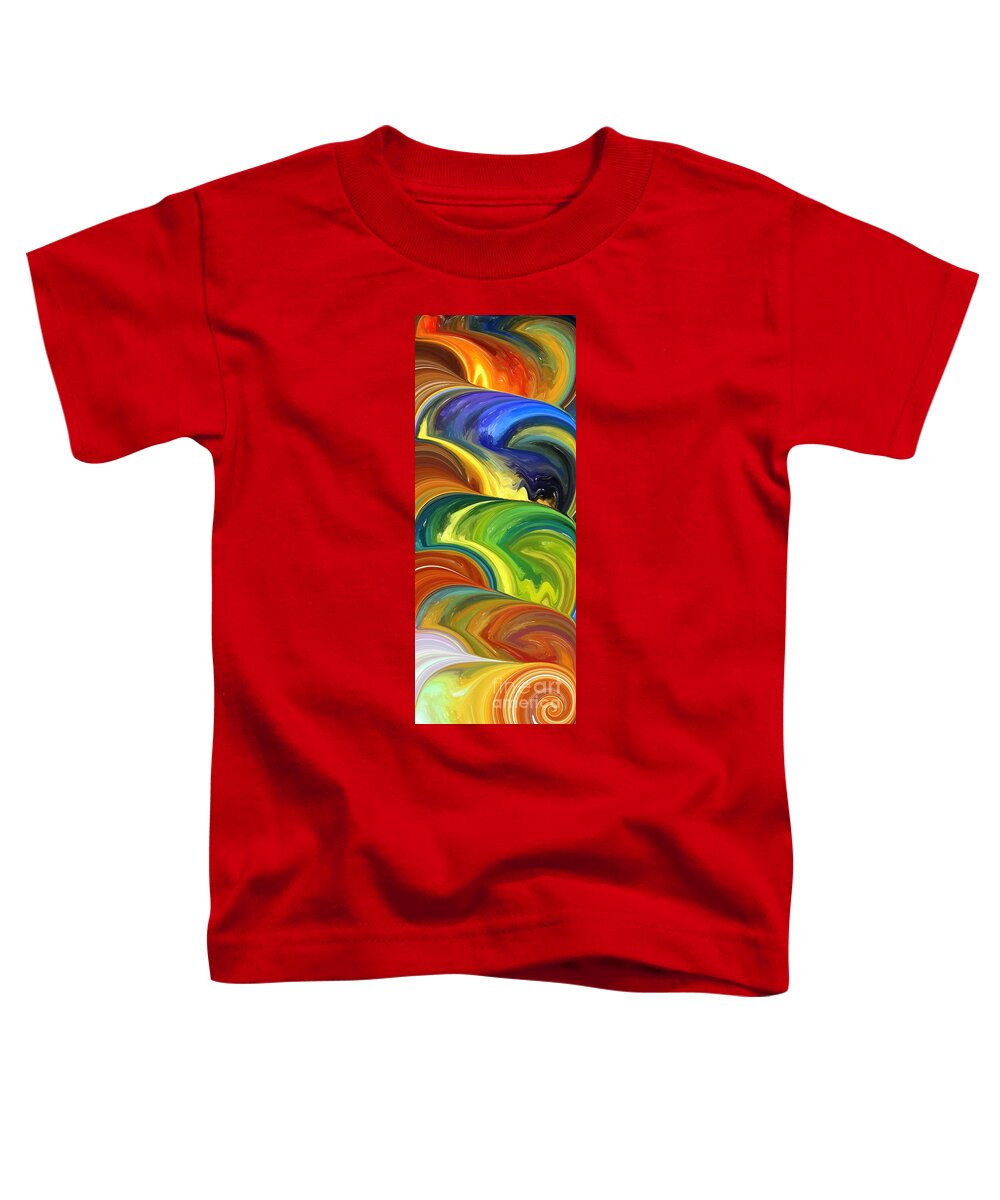 Portals Toddler T-Shirt featuring the mixed media Wormhole by Chris Butler
