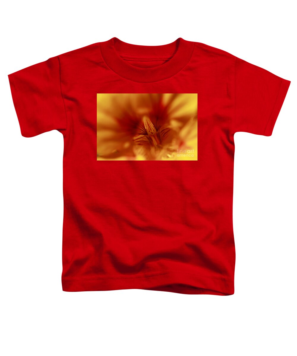 Florals Toddler T-Shirt featuring the photograph Yellow Into Red by John F Tsumas