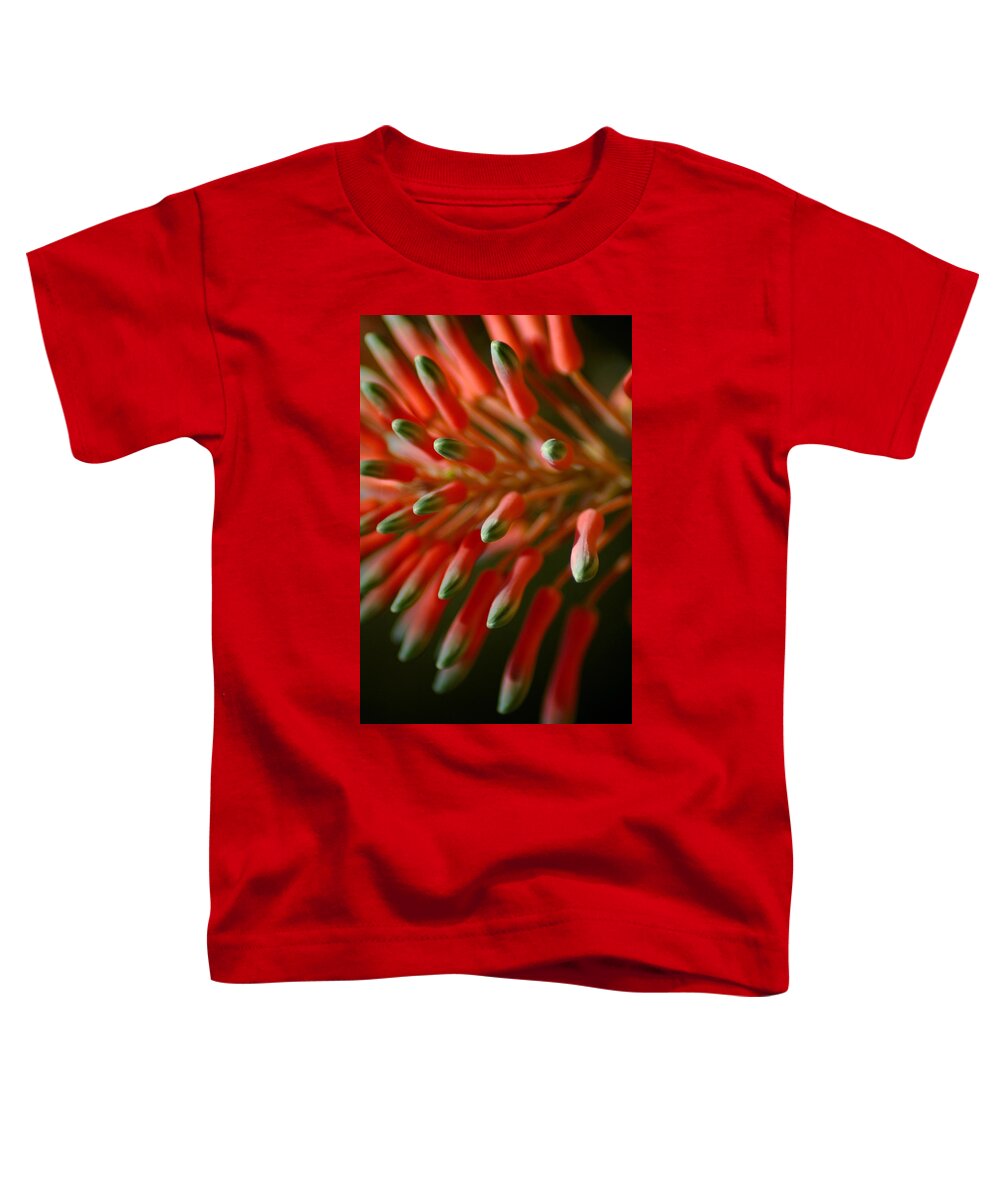 Aloe Toddler T-Shirt featuring the photograph Aloe Bloom by David Weeks