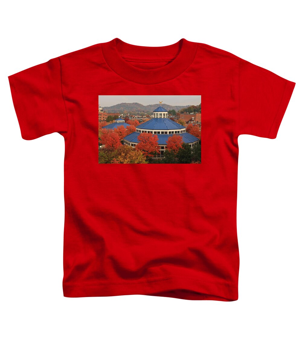 Carousel Toddler T-Shirt featuring the photograph Coolidge Park Carousel by Tom and Pat Cory