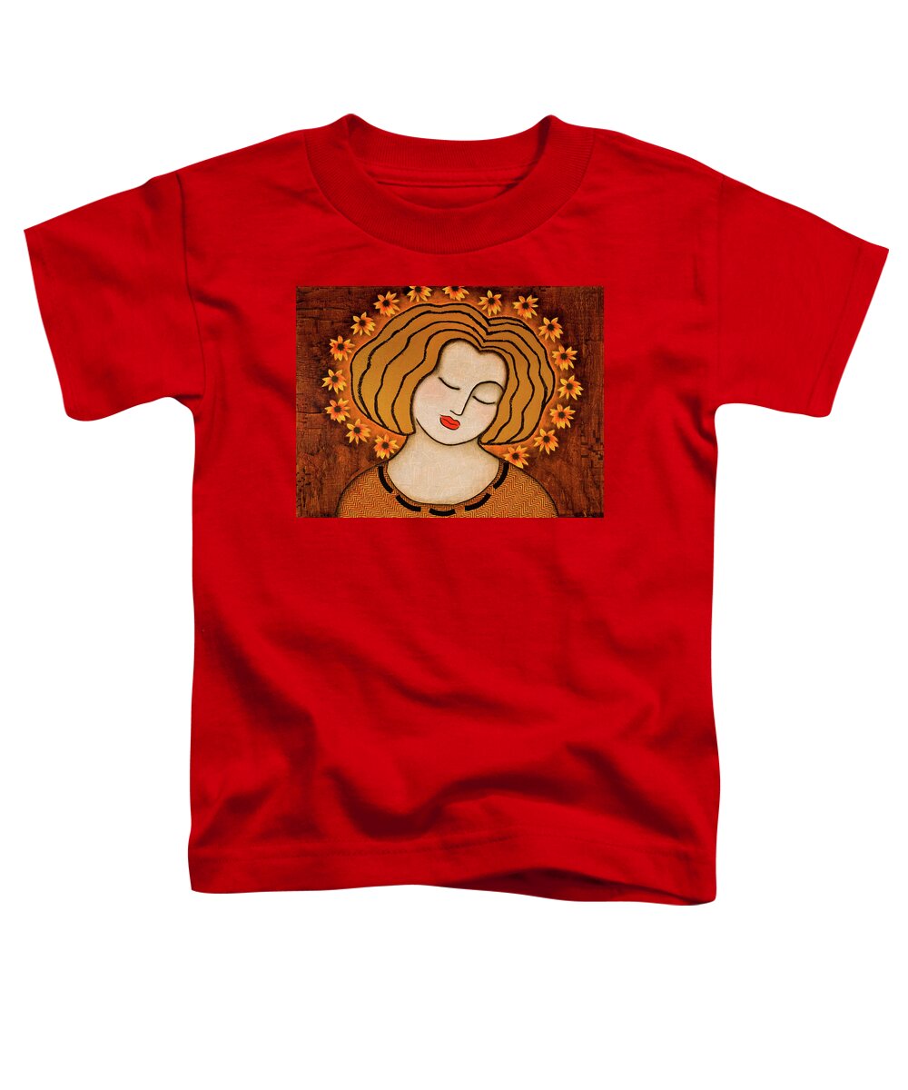 Icon Toddler T-Shirt featuring the painting Flowering Intuition by Gloria Rothrock