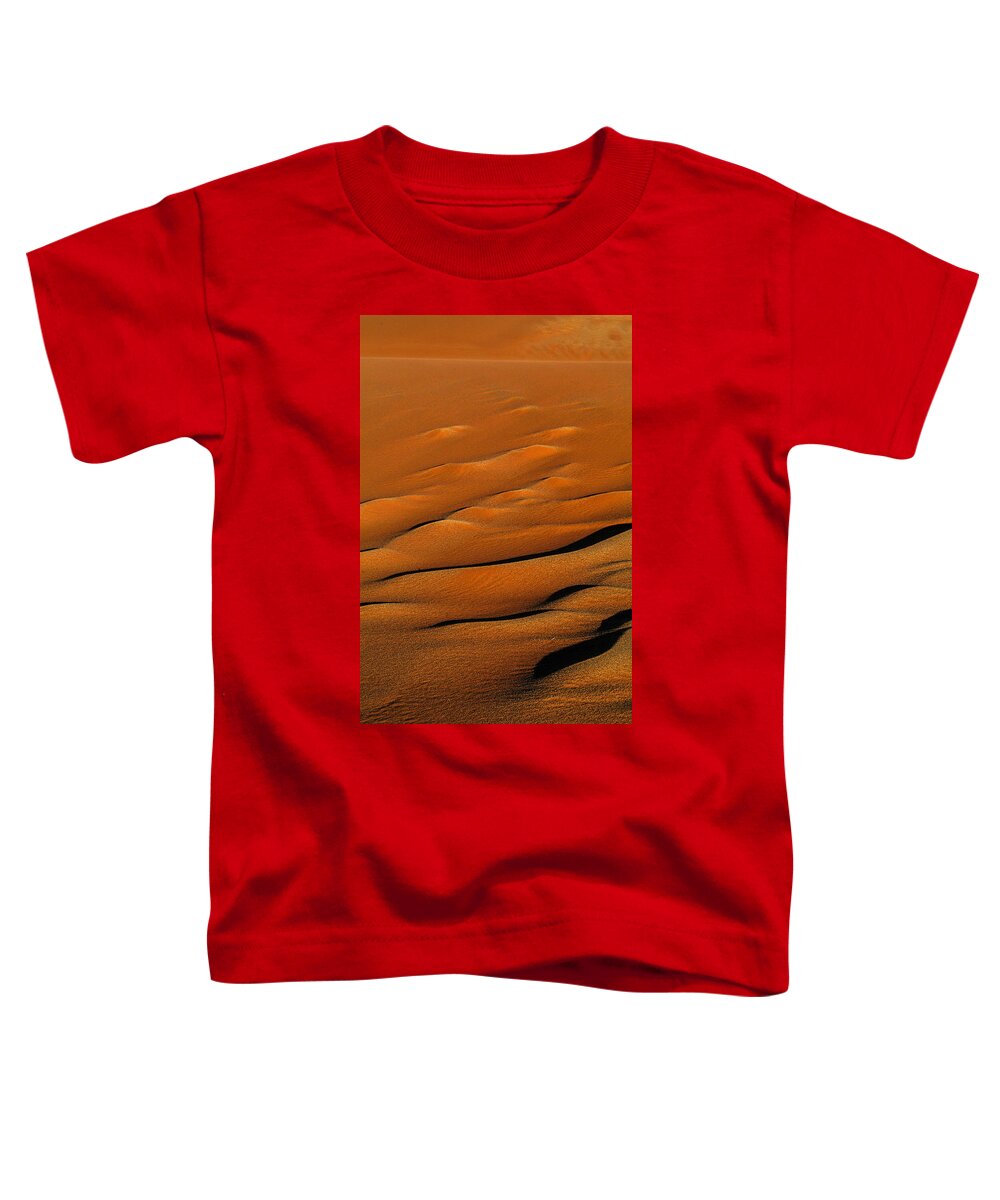 Africa Toddler T-Shirt featuring the photograph Golden sand by Alistair Lyne