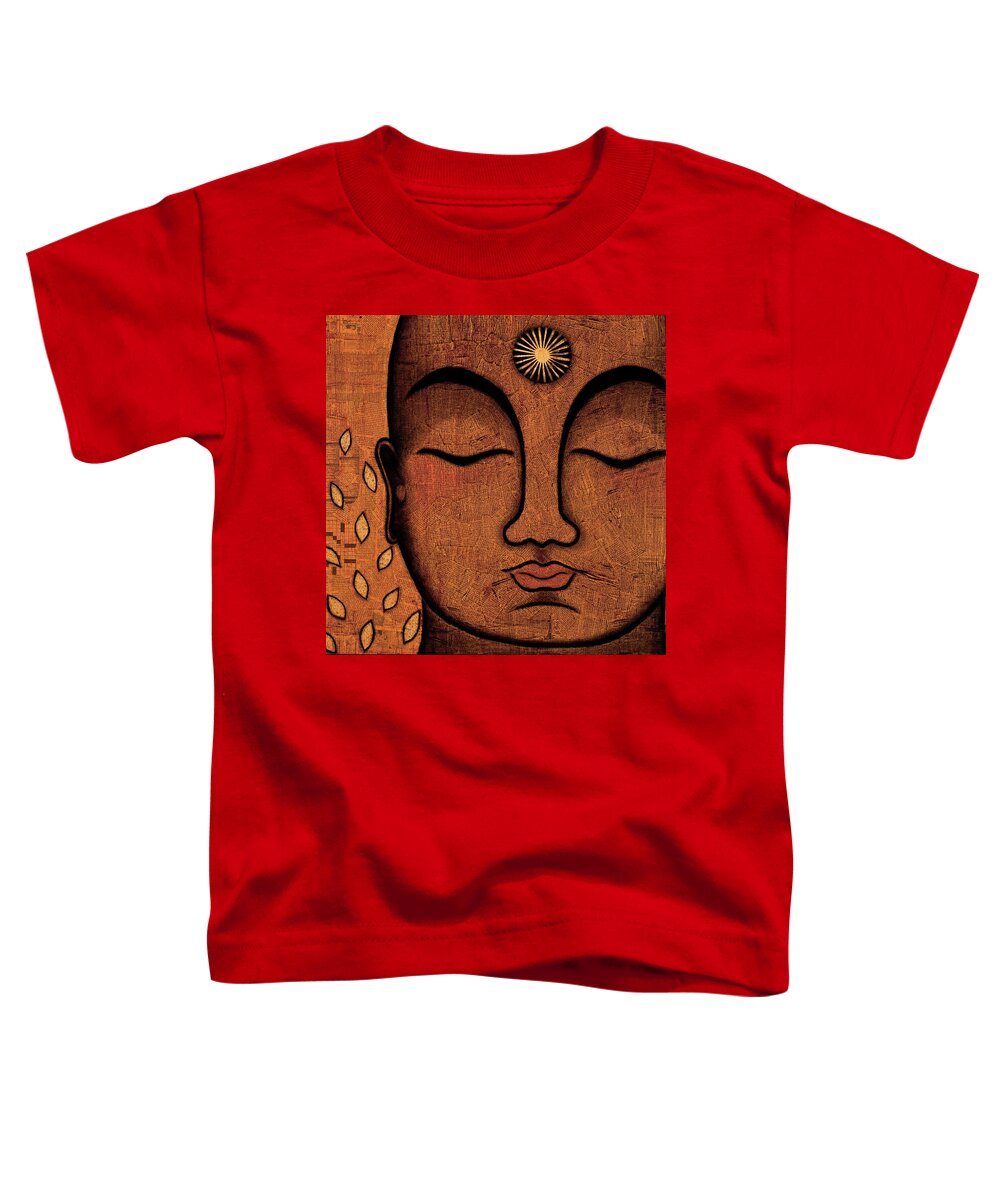 Buddha Toddler T-Shirt featuring the painting He Knows by Gloria Rothrock