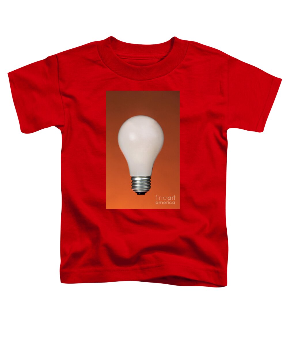 Object Toddler T-Shirt featuring the photograph Incandescent Light Bulb by Photo Researchers, Inc.