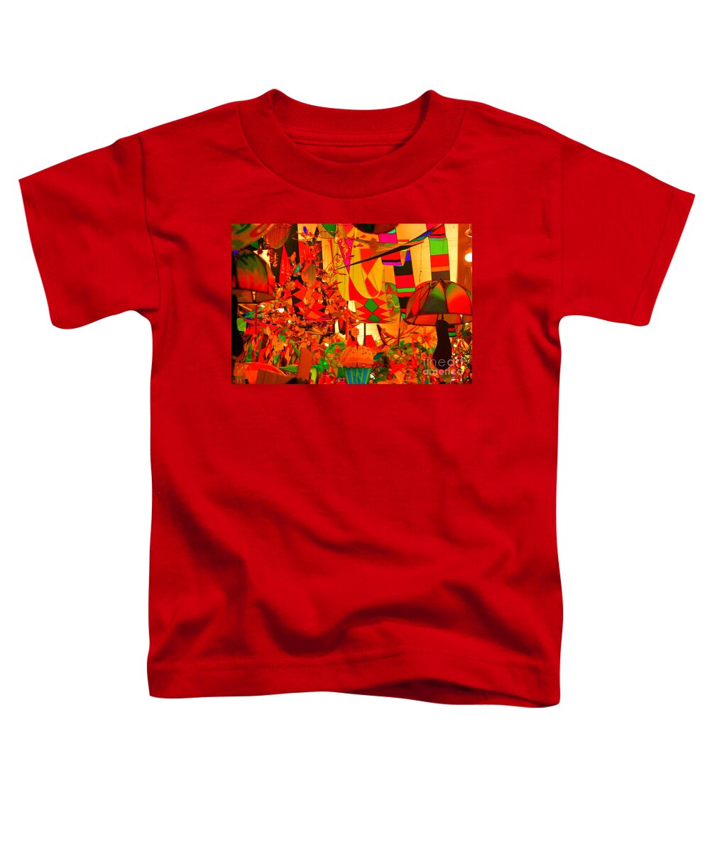 Kites Toddler T-Shirt featuring the photograph Kite Kafe by Julie Lueders 