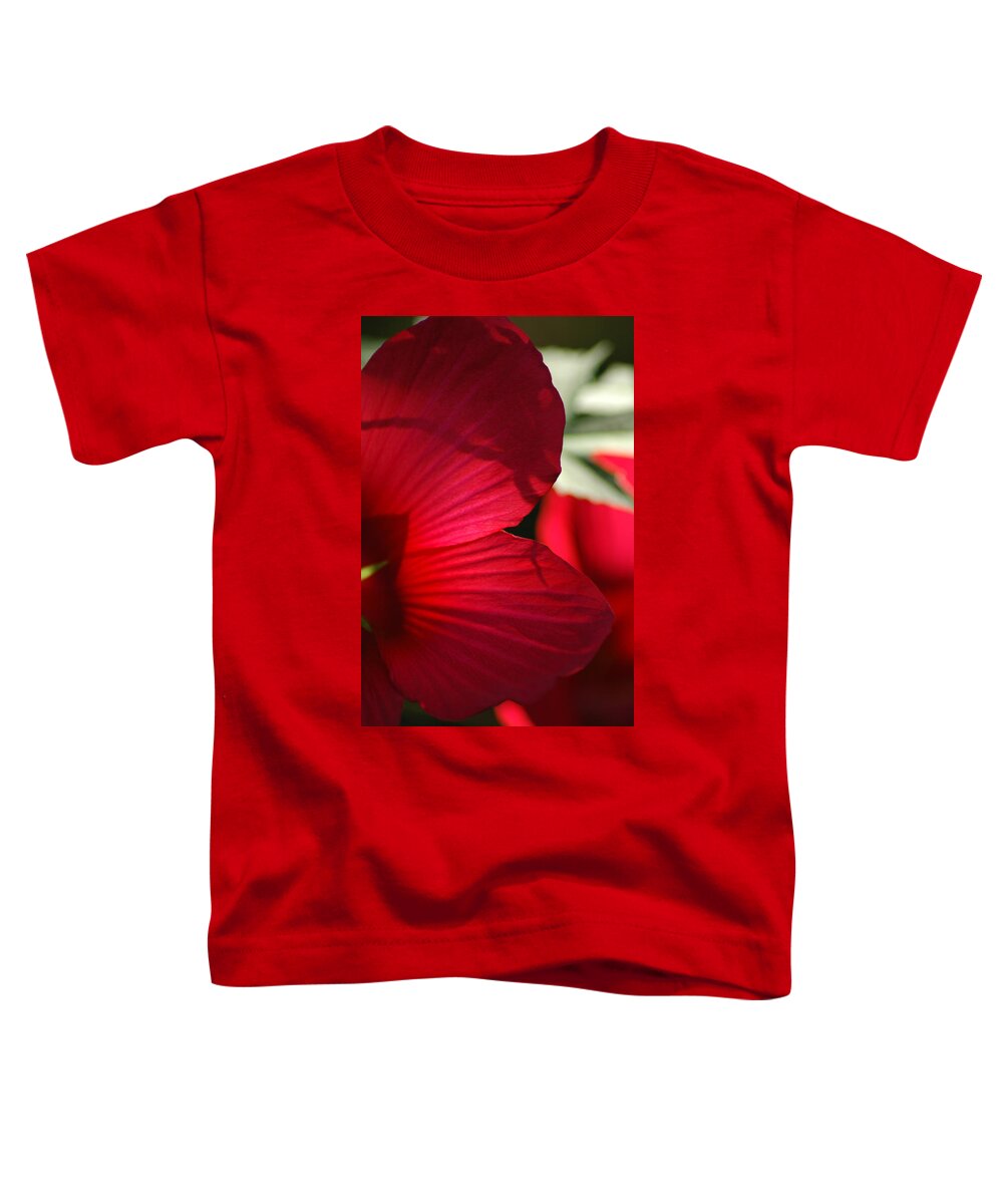 Hibiscus Toddler T-Shirt featuring the photograph Red Hibiscus by David Weeks