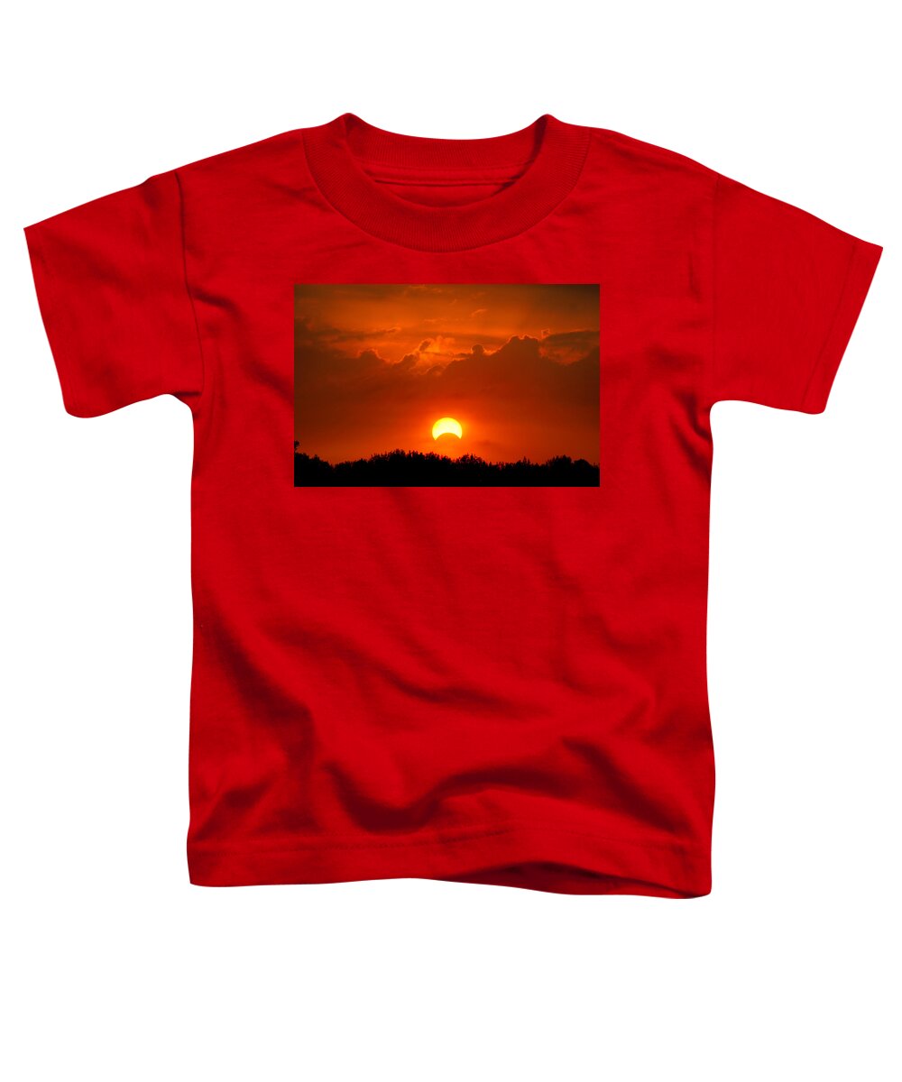 Solar Eclipse Toddler T-Shirt featuring the photograph Solar Eclipse by Bill Pevlor